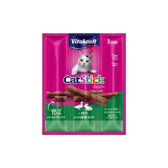 SNACK GATO MINI PATO/COELHO 3UN SNACK GATO MINI PATO/COELHO 3UN