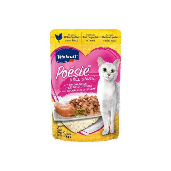 ALIMENTO GATO POESIE DELISAUC PED FRANGO 85GR