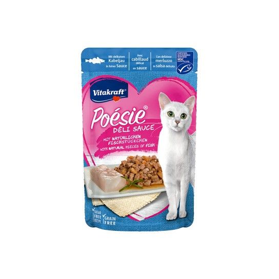 ALIMENTO GATO POESIE DELISAUC BACALHAU 85GR
