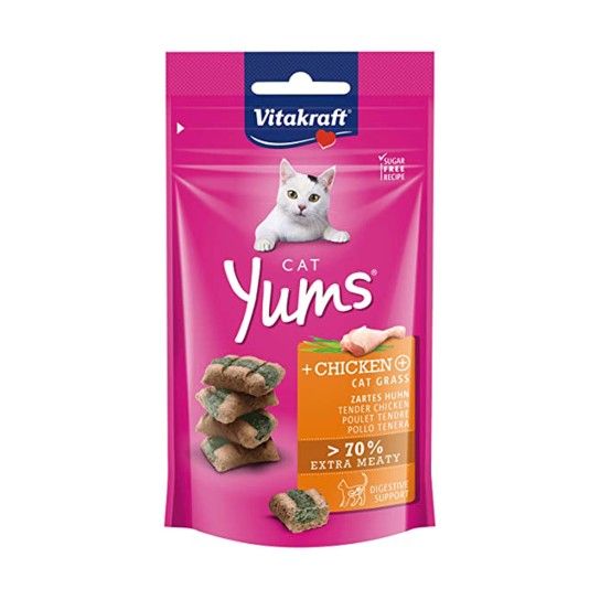 SNACK CAT YUMS FRANGO E ERVA 40G