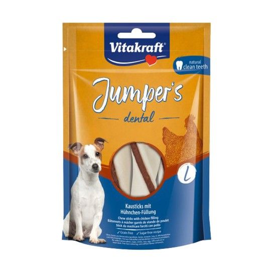 SNACK JUMPERS DENTAL FRANGO 150G L
