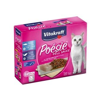 ALIMENTO GATO POESIE PACK DELISAUC PEIXE 6X85GR