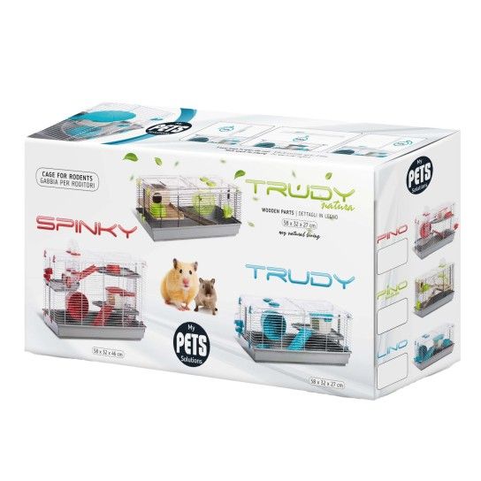 GAIOLA HAMSTER TRUDY 58X32X27CM GAIOLA HAMSTER TRUDY 58X32X27CM