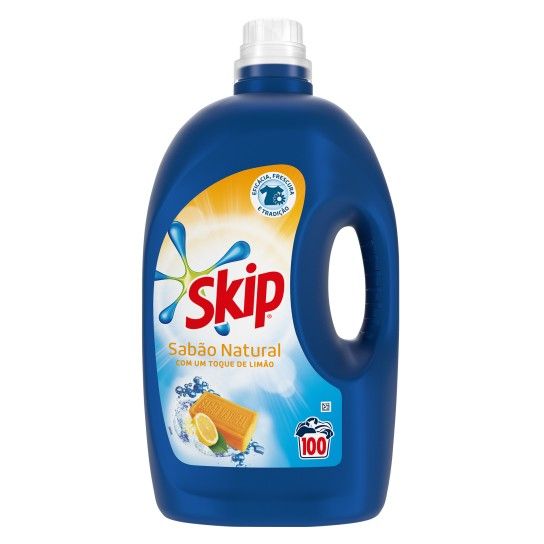 DETERGENTE ROUPA LÍQUIDO SKIP SABÃO NATURAL 100DS DETERGENTE ROUPA LÍQUIDO SKIP SABÃO NATURAL 100DS