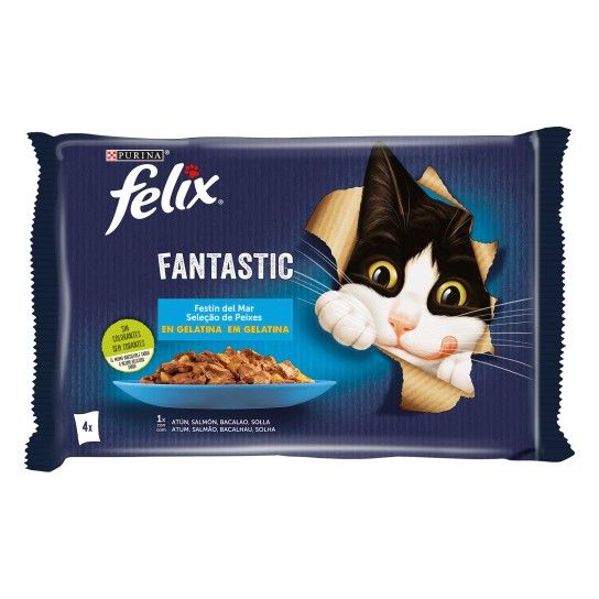 ALIMENTO GATO FANTASTIC SEL PEIXE 4X85GR ALIMENTO GATO FANTASTIC SEL PEIXE 4X85GR