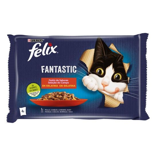 ALIMENTO GATO FANTASTIC SEL 4X85GR ALIMENTO GATO FANTASTIC SEL 4X85GR