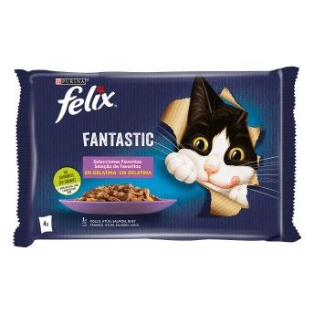 ALIMENTO GATO FANTASTIC SEL FAV 4X85GR