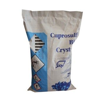SULFATO COBRE PEDRA 25KG SULFATO COBRE PEDRA 25KG