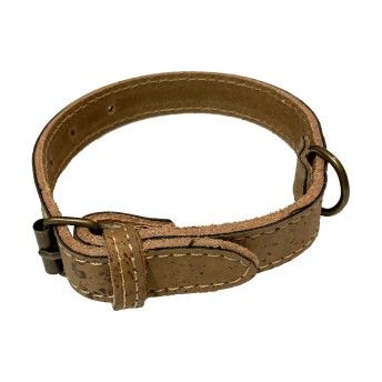 COLEIRA CORTICA COSIDA TABACO N6