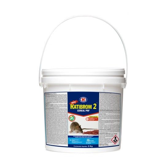 RATICIDA RATIBROM 2 CEREAL 50PPM BALDE 5KG RATICIDA RATIBROM 2 CEREAL 50PPM BALDE 5KG