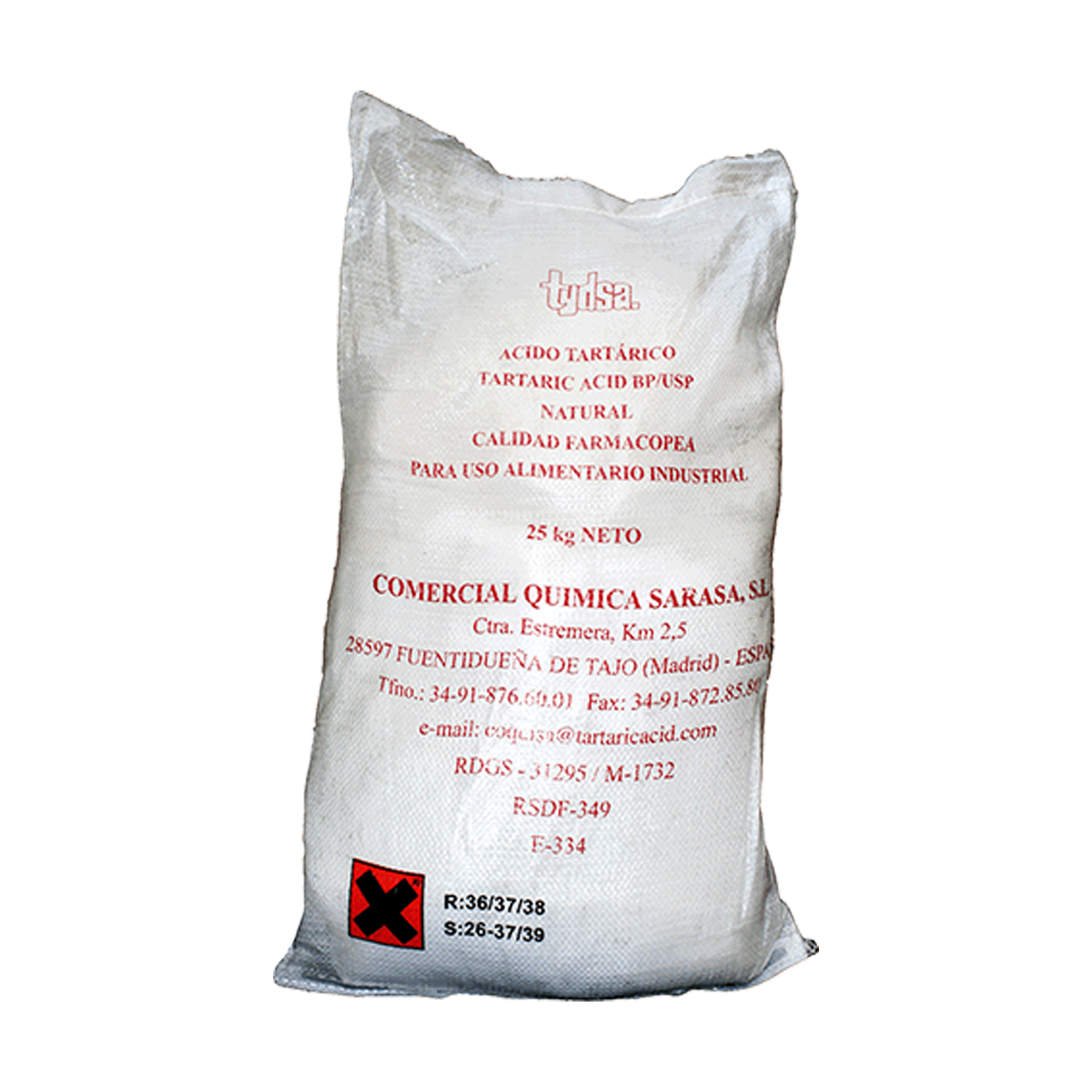 ACIDO TARTARICO 25KG ACIDO TARTARICO 25KG