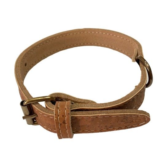 COLEIRA CORTICA COSIDA CAMEL N6