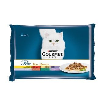 ALIMENTO GATO GOURMET PERLE CARNE DELICIAS 4X85GR