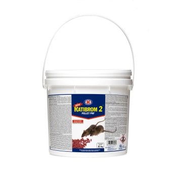 RATICIDA RATIBROM 2 PELLETS 50PPM BALDE 5KG