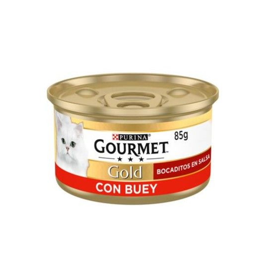 ALIMENTO GATO GOURMET GOLD DELICE VACA 85GR