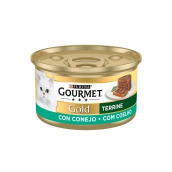 ALIMENTO GATO GOURMET GOLD COELHO CACA 85GR
