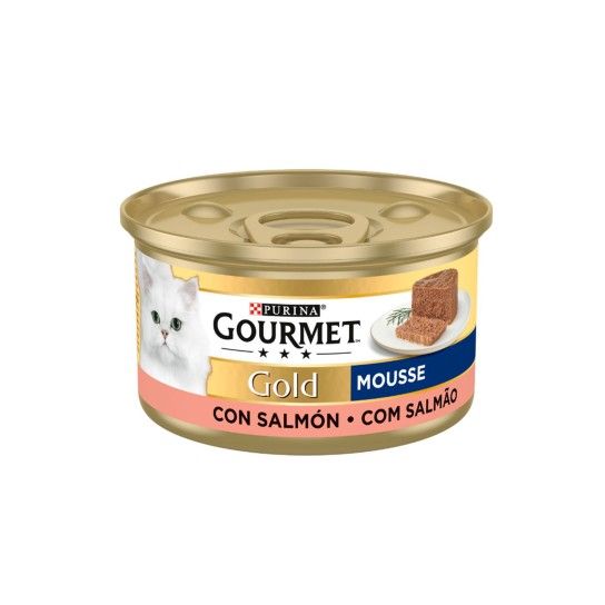 ALIMENTO GATO GOURMET GOLD MOUSSE SALMAO 85GR