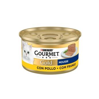 ALIMENTO GATO GOURMET GOLD MOUSSE FRANGO 85GR