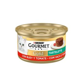 ALIMENTO GATO GOURMET GOLD VACA E TOMATE 85GR