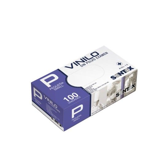 LUVA VINIL DESCARTÁVEL 100UN - S LUVA VINIL DESCARTÁVEL 100UN - S