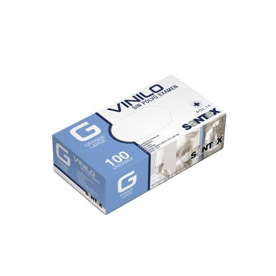 LUVA VINIL DESCARTÁVEL 100UN - L LUVA VINIL DESCARTÁVEL 100UN - L