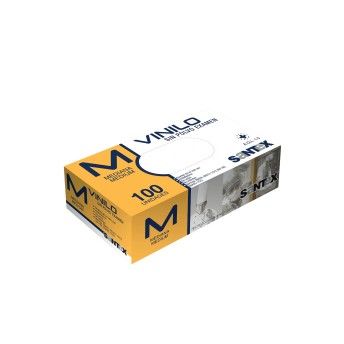 LUVA VINIL DESCART�VEL 100UN - M