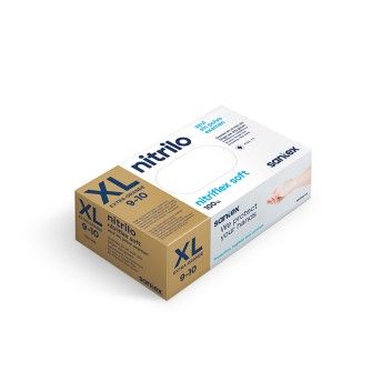 LUVA NITRIL DESCART�VEL 100UN - XL