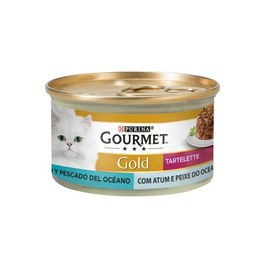 ALIMENTO GATO GOURMET GOLD TART PEIXE OCEAN 85GR
