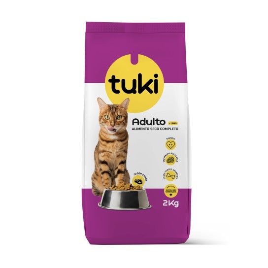 ALIMENTO SECO GATO CARNE TUKI 2KG