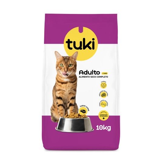 ALIMENTO SECO GATO CARNE TUKI 10KG