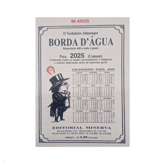 ALMANAQUE BORDA D'AGUA 2025 ALMANAQUE BORDA D'AGUA 2025
