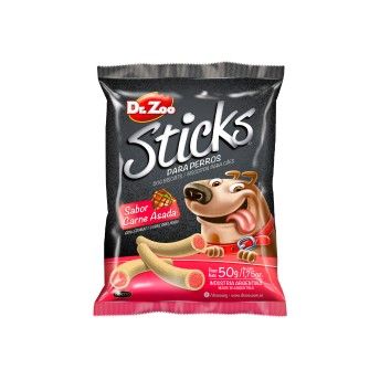 SNACK C�O STICKS CARNE GRELHADA 50GR