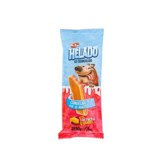 SNACK C�O GELADO SALSICHA E QUEIJO 50GR