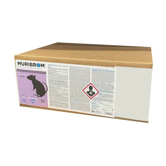 RATICIDA MURIBROM BLOCO BRODIF 50PPM 10KG