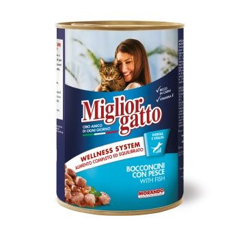 MIGLIOR GATO HUM PED PEIXE 405G