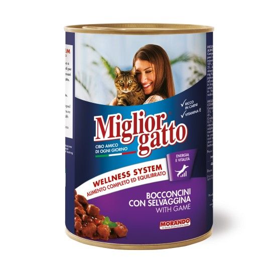 MIGLIOR GATO HUM PED CARNE CA�A 405G