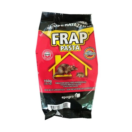 RATICIDA FRAP DIFETIALONA PASTA 25PPM 150GR RATICIDA FRAP DIFETIALONA PASTA 25PPM 150GR
