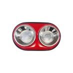 COMEDOURO VERMELHO 2X750ML