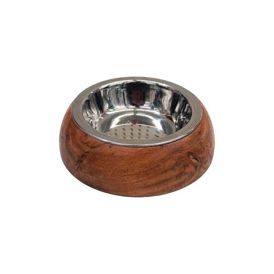 COMEDOURO WOODEN 200ML 12CM