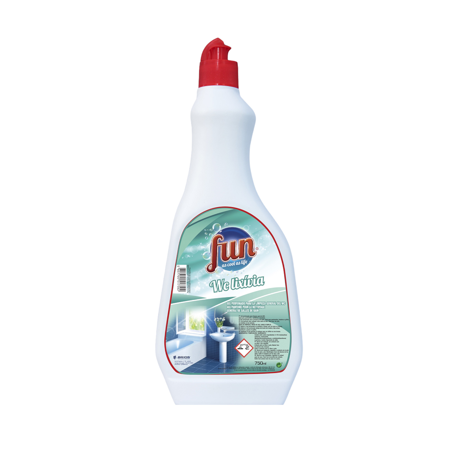 WC LÍXIVIA PERFUMADA FUN 750ML WC LÍXIVIA PERFUMADA FUN 750ML