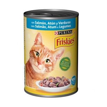 FRISKIES H�MIDO GATO SALM�O/ ATUM/ VEGETAIS 400GR