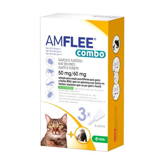 AMFLEE COMBO GATO 50MG 3 PIPETAS