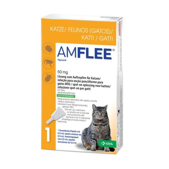 AMFLEE GATOS 50MG 1 PIPETA