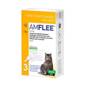 AMFLEE SPOT ON GATO 50MG 3 PIPETAS