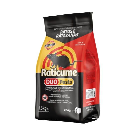 RATICIDA RATICUME DUO PASTA 1,5KG