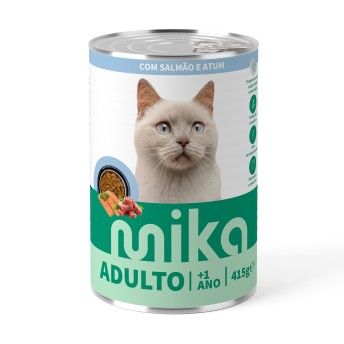 ALIMENTO H�MIDO GATO MIKA SALM�O E ATUM MOLHO 415GR