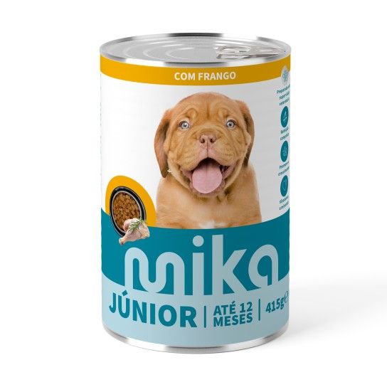ALIMENTO HÚMIDO CÃO MIKA FRANGO JUNIOR 415GR ALIMENTO HÚMIDO CÃO MIKA FRANGO JUNIOR 415GR