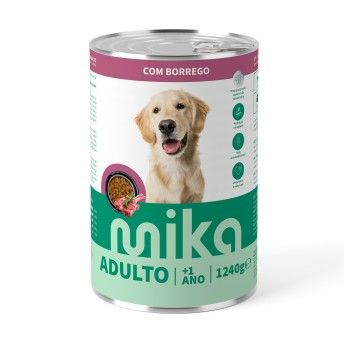 ALIMENTO HÚMIDO CÃO MIKA BORREGO MOLHO 1240GR ALIMENTO HÚMIDO CÃO MIKA BORREGO MOLHO 1240GR
