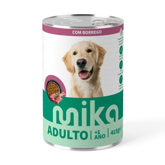 ALIMENTO H�MIDO C�O MIKA BORREGO MOLHO 415GR