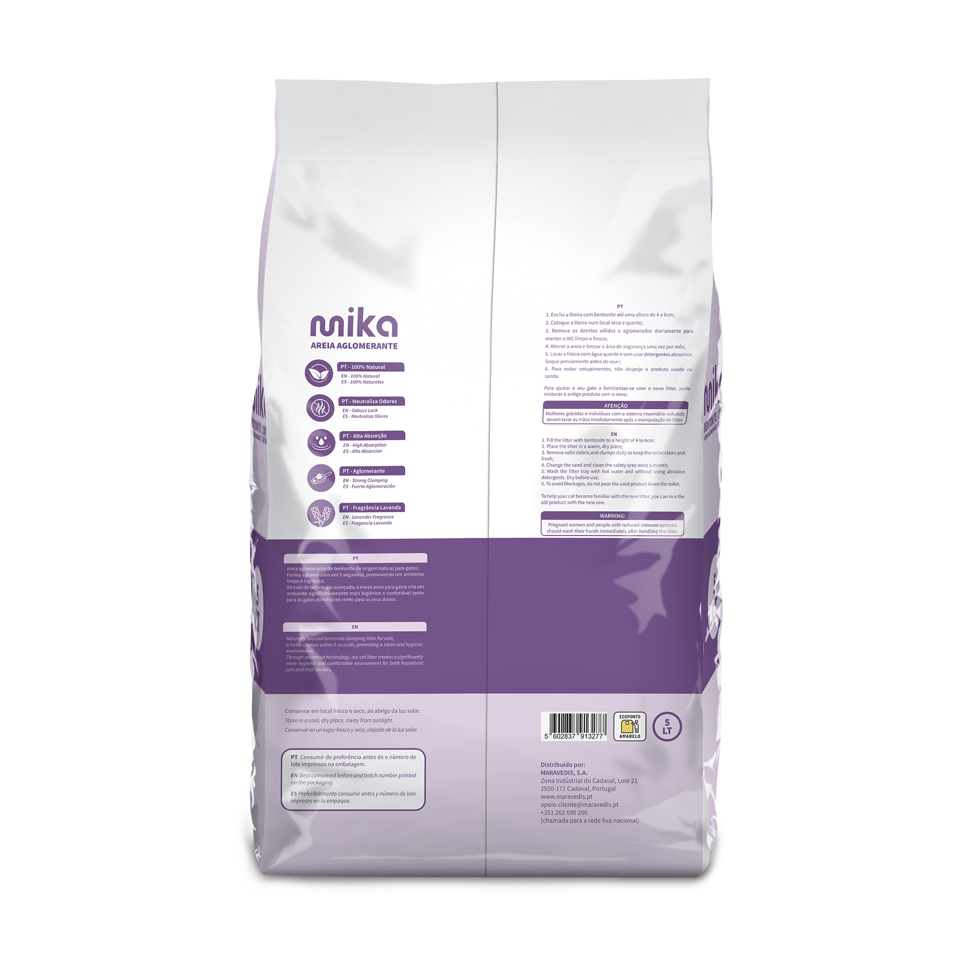 MIKA BENTONITE LAVANDA 5LT MIKA BENTONITE LAVANDA 5LT